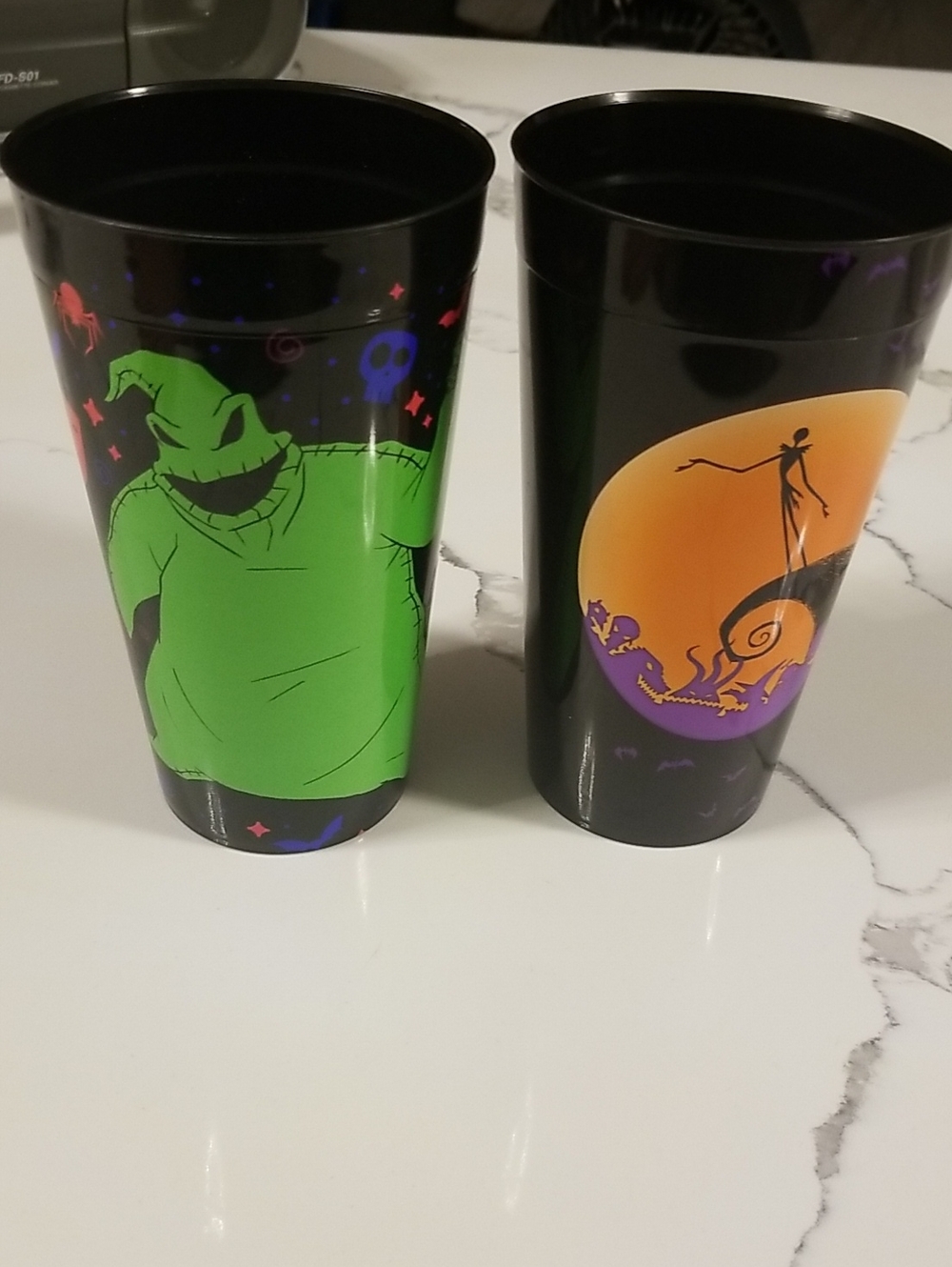 Nightmare Before Christmas Reusable Plastic Cups